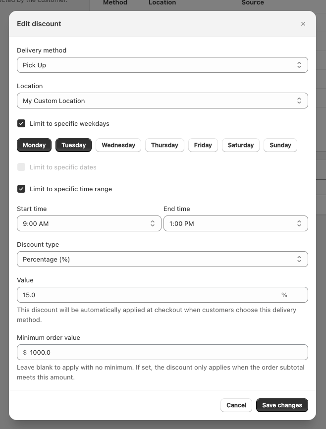 Add new discount with Bird discount source