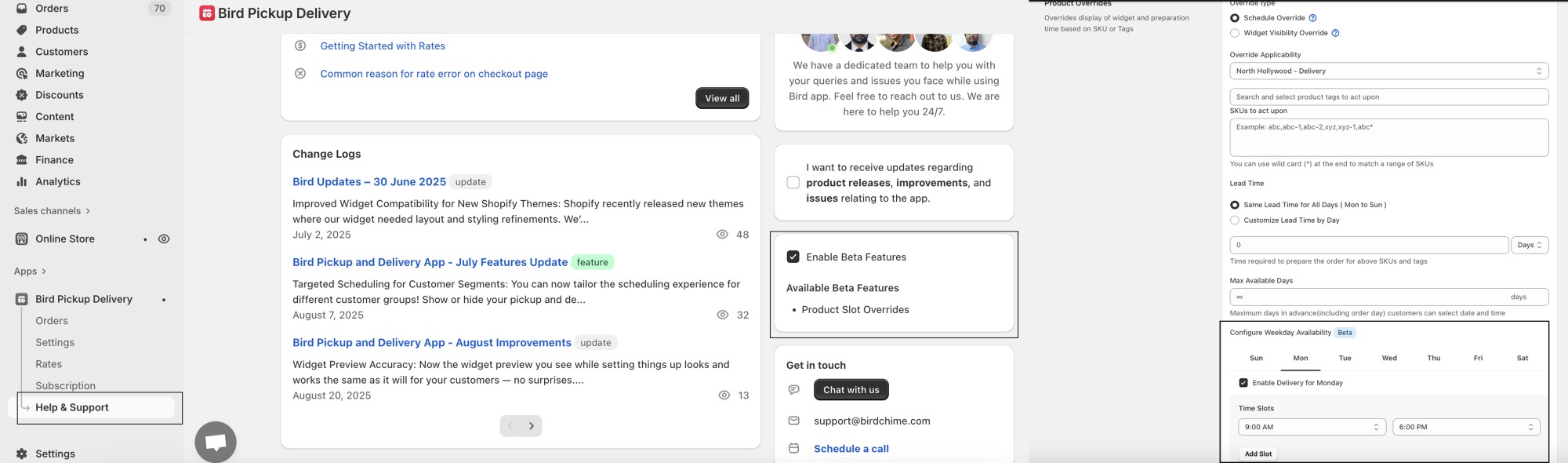 Widget icon customization replacing default delivery icons with branded visuals