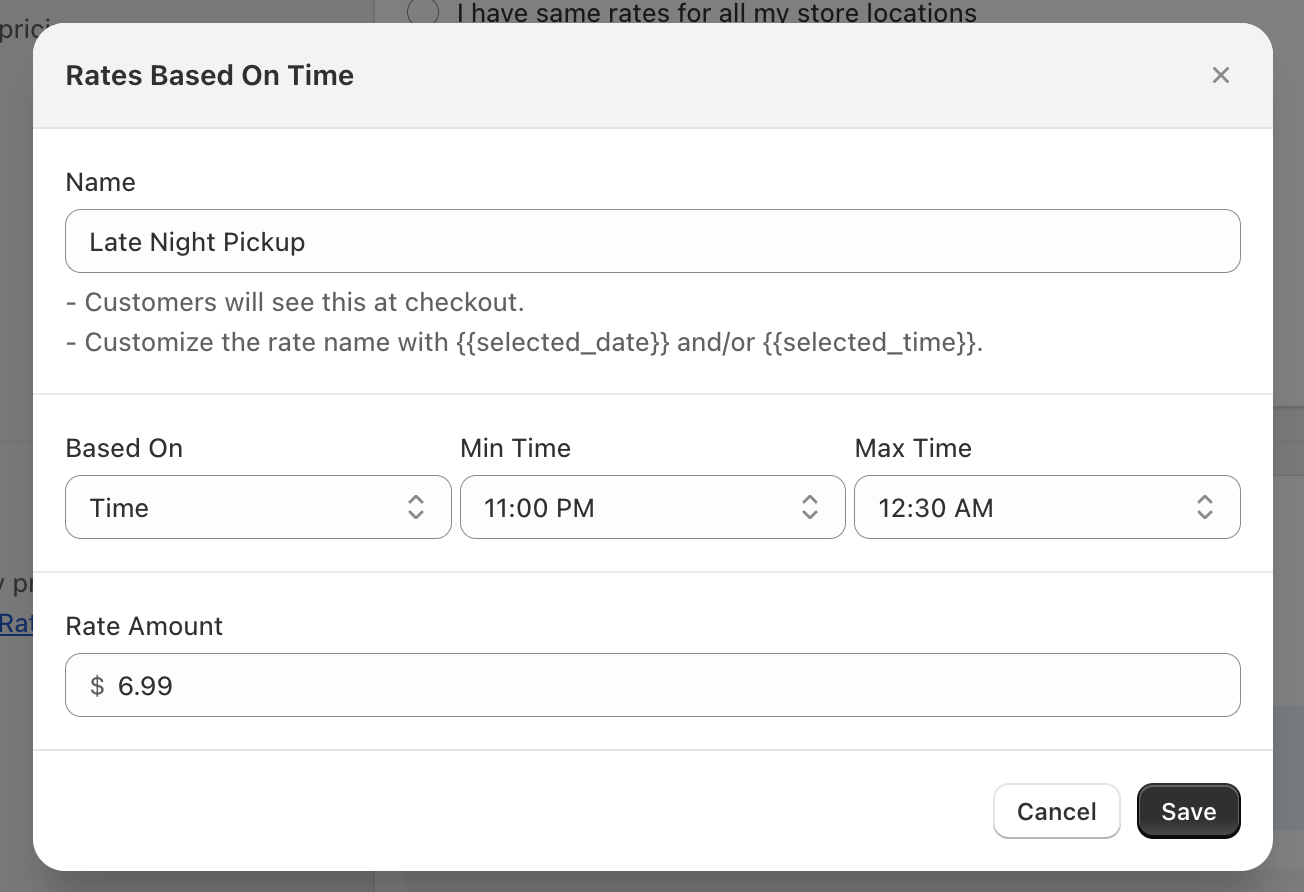 Based on Time