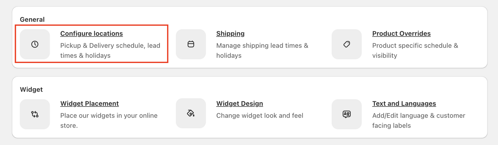 Shows Configure Locations button in Bird Settings